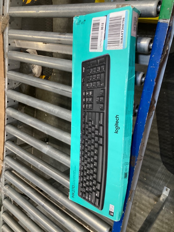 Photo 1 of Logitech MK270 Wireless Keyboard And Mouse Combo For Windows, 2.4 GHz Wireless, Compact Mouse, 8 Multimedia And Shortcut Keys, For PC, Laptop - Black 1 Pack Keyboard and Mouse Combo