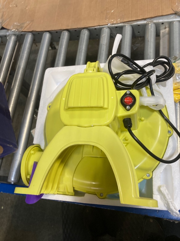 Photo 1 of Air Blower, 350W Bounce House Blower, Pump Fan Commercial Inflatable Bouncer Blower, Air Blower for Inflatables, Perfect for Inflatable Bounce House, Waterslides