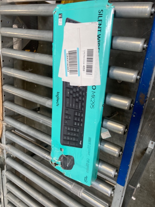 Photo 1 of Logitech MK295 Wireless Mouse & Keyboard Combo with SilentTouch Technology, Full Numpad, Advanced Optical Tracking, Lag-Free Wireless, 90% Less Noise - Graphite Black