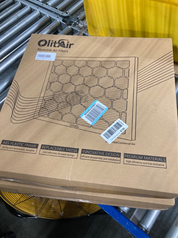 Photo 1 of 20x20x1 MERV 8 Air Filter,AC Furnace Air Filter,Reusable ABS Plastic Frame, 7 Pack Replaceable Filter Media (Actual Size: 19 3/4" x 19 3/4" x 3/4")
