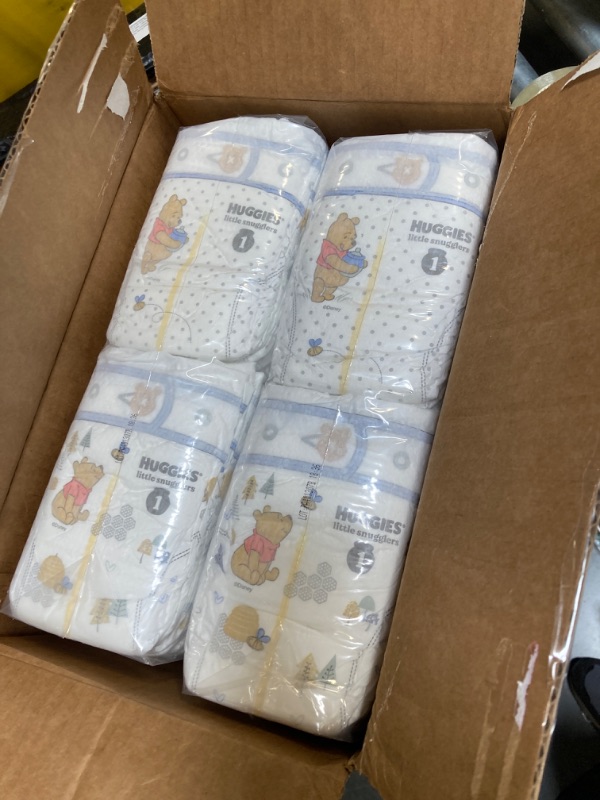 Photo 3 of Baby Diapers Size 1 (8-14 lbs), 84ct, Huggies Little Snugglers Newborn Diapers Size 1 (84 Count)