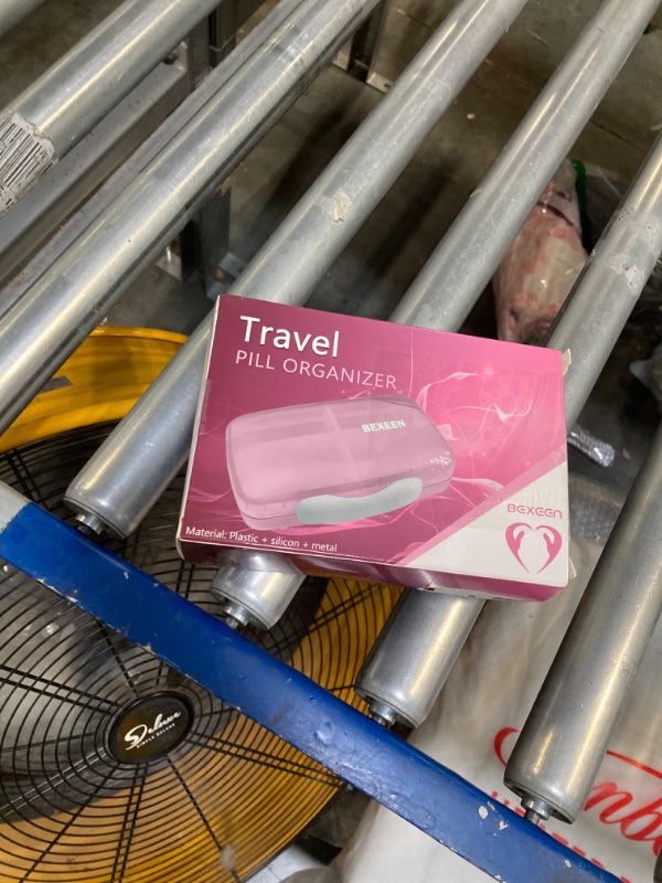 Photo 1 of Holii Travel Pill Organizer, 8 Compartments Portable Pill Case, Daily Pill Box to Hold Vitamins, Small Pill Container for Pocket Purse Medicine Organizer?Pink?
