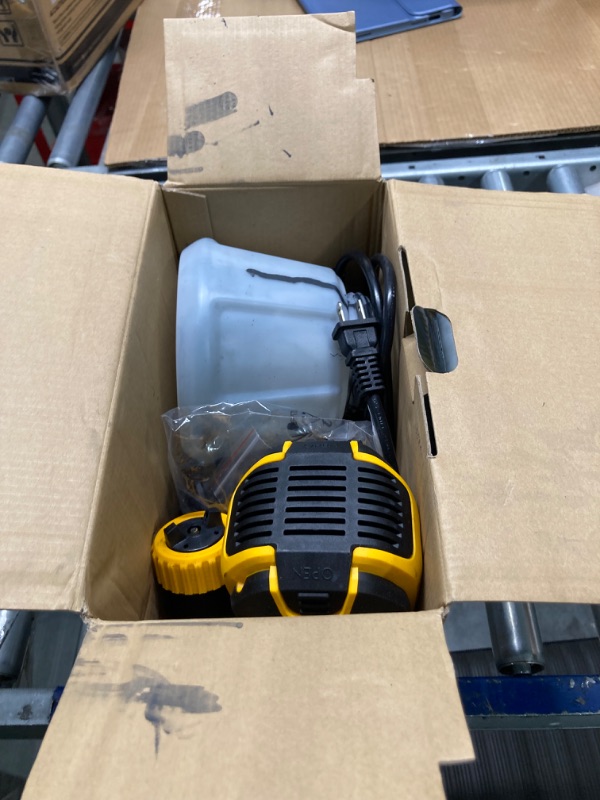 Photo 1 of Paint Sprayer, 700W HVLP Spray Gun with Cleaning & Blowing Joints, 4 Nozzles and 3 Patterns, Easy to Clean, for Furniture, Cabinets, Fence, Walls, Door, Garden Chairs etc. VF803***USED***FOR PARTS ONLY***AS IS ALL SALES ARE FINAL**NO RETURNS***
