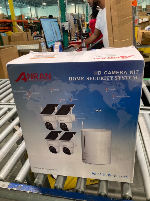 Photo 5 of ANRAN Solar Security Cameras Wireless Outdoor, 4MP FHD Home Security System Battery Powered, 4-Cam Kit with Integrated Solar Panel, Forever Power, Spotlight, Expandable Local Storage, No Monthly Fee White 4 Sets