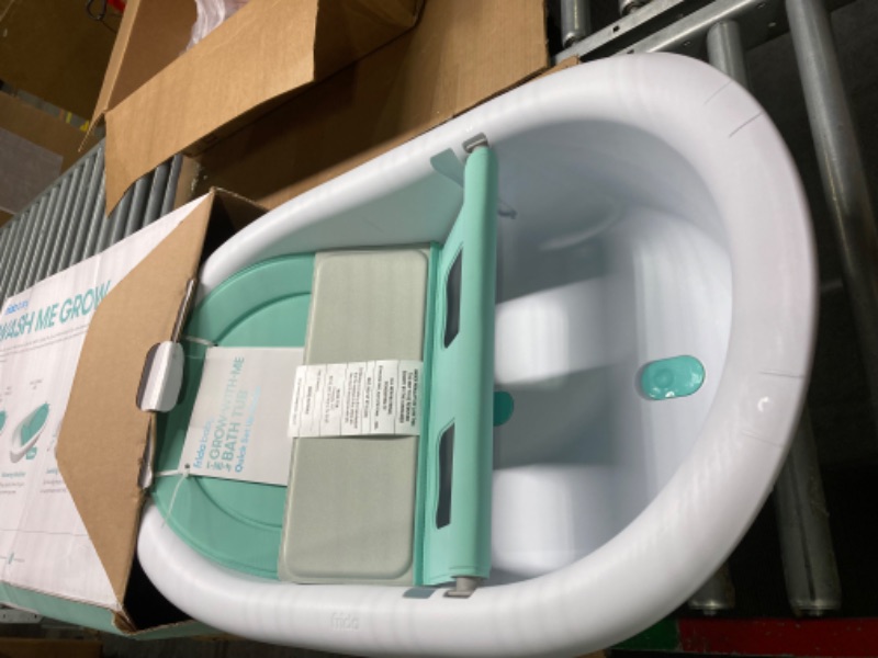 Photo 2 of 4-in-1 Grow-with-Me Bath Tub by Frida Baby Transforms Infant Bathtub to Toddler Bath Seat with Backrest for Assisted Sitting in Tub