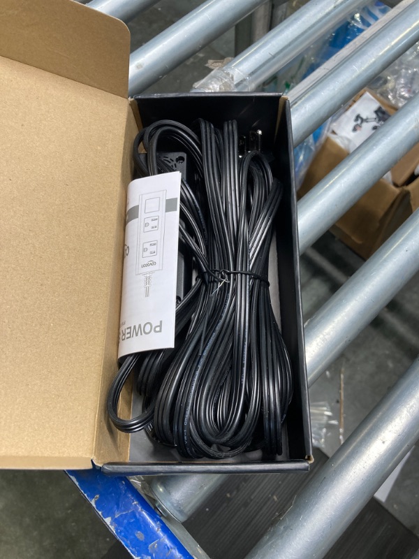 Photo 1 of Covozon Extension Cord Outdoor, 25 FT Extension Cord, Outdoor Power Strip Weatherproof, Waterproof Surge Protector, 1625W Overload Protection for Kitchen Patio Christmas Lights, FCC UL Listed. 25FT Black