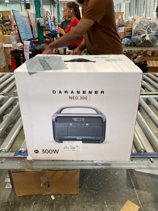 Photo 1 of ***DAMAGED***
Portable Power Station 300W. 268.8Wh (600W Surge) LiFePo4 Solar Generator with USB-C PD60W Fast Charge, 110V Pure Sine Wave AC Outlet Outdoor Quiet Generators for CPAP Home Use Camping Outage 300W-268.8Wh
