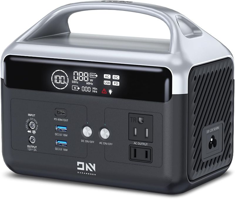 Photo 1 of ***DAMAGED***
Portable Power Station 300W. 268.8Wh (600W Surge) LiFePo4 Solar Generator with USB-C PD60W Fast Charge, 110V Pure Sine Wave AC Outlet Outdoor Quiet Generators for CPAP Home Use Camping Outage 300W-268.8Wh