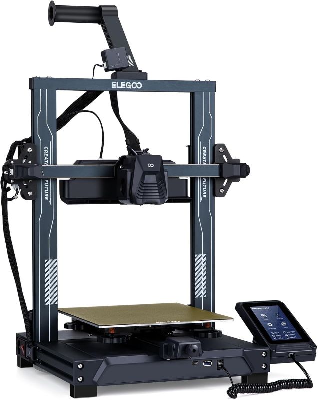 Photo 1 of 
Roll over image to zoom in
ELEGOO Neptune 4 Pro 3D Printer, 500mm/s High Speed FDM Printer with Klipper Firmware, Auto Leveling and Direct Drive Extruder, Easy Assembly, 8.85x8.85x10.43 Inch Printing Size