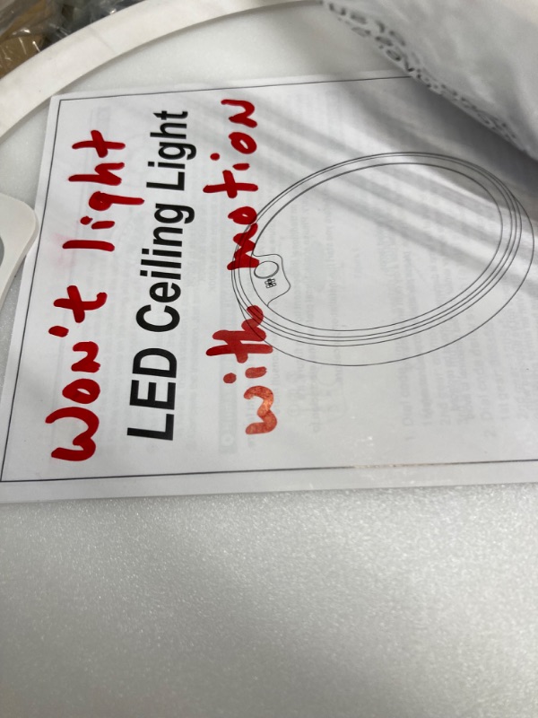 Photo 1 of Ceiling Light with Motion Sensor 2 Pack, Flush Mount LED Ceiling Light Fixture Wired, 18W, 1600LM, 8 Inch, Auto On/Off Close to Ceiling Light for Hallway Closet Pantry Bathroom Stairs Garage Shower 3000K/4000K/6000K(2 Pack) White