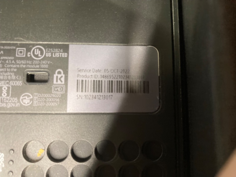 Photo 1 of ***SOLD AS PARTS ALL SALES FINAL*** ***SOLD AS PARTS ALL SALES FINAL*** 
****MISSING HARDWARE//CONSOLEV DOES NOT RECOGNIZE WIFI****
Xbox Series X Console 
