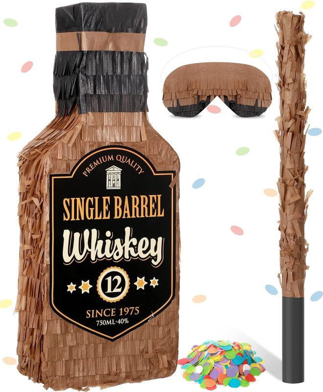 Photo 1 of Whiskey Bottle Pinata with Stick