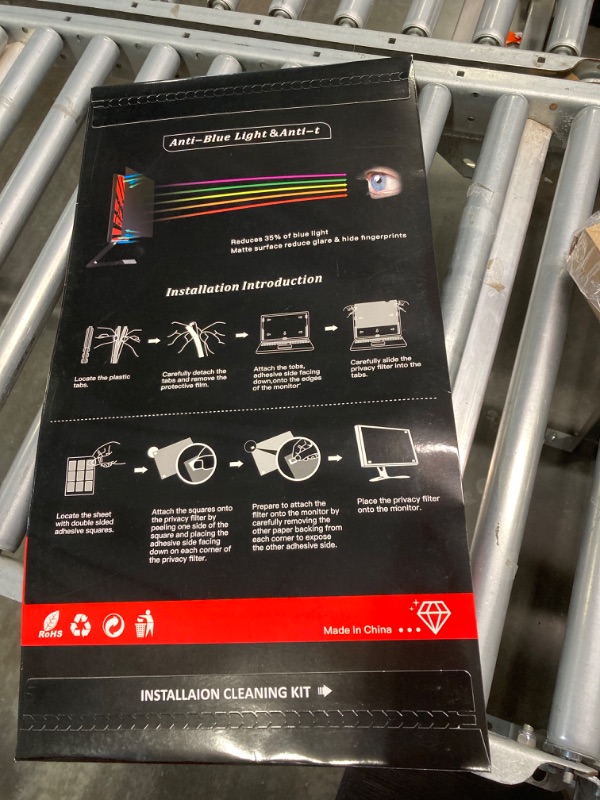 Photo 1 of Computer Privacy Screen Protector 23.8 Inch with Hp Dell Acer Asus Samsung LG and More, Removable Security Shield Filter for 16:9 Aspect Ratio Monitor Like ViewSonic Sceptre AOC Koorui BenQ and More 23.8 Inch - 16:9 Aspect Ratio