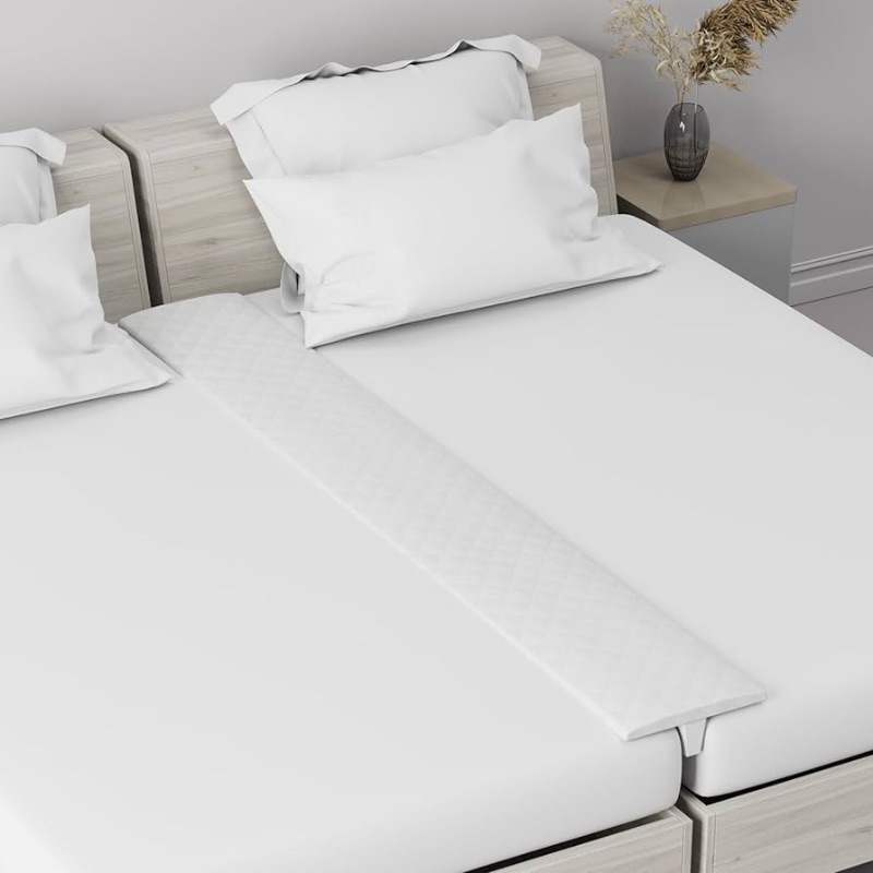 Photo 1 of Bed Bridge Twin to King Bed Converter | Split King Gap Filler for Adjustable Bed | Combine Twin Beds to King | Mattress Connector for Bed | Non-Slip | Washable Cover | 75"X11.5" Extra Wide