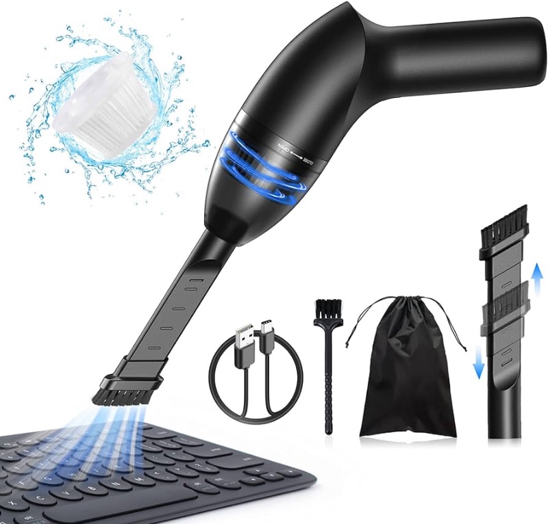 Photo 1 of 4.3Kpa Keyboard Vacuum Cleaner Mini?Handheld Computer Vacuum Cordless for Car Laptop Sewing Machine Portable Keyboard Vac USB Desk Crumbs Dust Cleaners