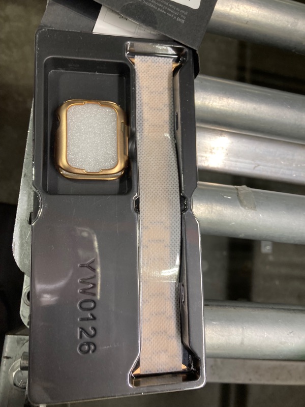 Photo 1 of Fullmosa No Tools Compatible Apple Watch Band 49/45/41/44/40/42/38mm, Upgraded Version Metal iWatch Band with Case for Apple Watch Series 8/7/6/5/4/3/2/1/SE/SE2/Ultra,49mm 45mm 44mm 42mm Rose Gold Rose gold 45/44/42mm