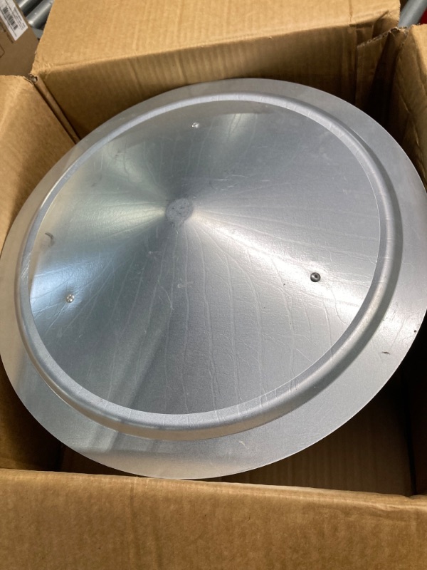 Photo 3 of 10 Inch Round Chimney Cap, 10 Inch Chimney Cap with Screen, Stove Pipe Topper, Galvanized Steel Quality, Silver