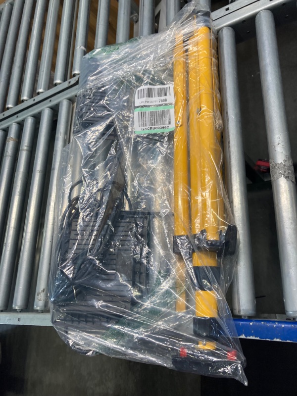 Photo 1 of Work Light with Stand 10000 Lumen LED Work Light 100W Dual Head with 14FT Power Cord, 6000K Daylight White, IP66 Waterproof, Adjustable Metal Tripod Up To 63" for Indoor, Outdoor?Repair Black