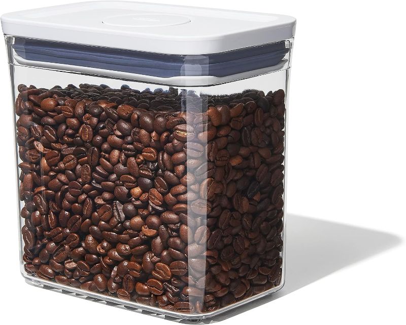 Photo 1 of Airtight 1.7 Qt for Coffee and More Food Storage, Rectangle, Clear