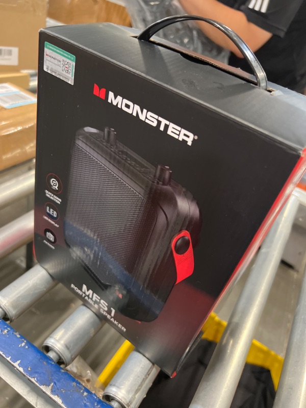 Photo 1 of ***FOR PARTS ONLY NO RETURNS AS IS***Monster Portable Bluetooth Speakers, Bluetooth Speakers Wireless with 40W Loud Stereo Sound, Outdoor Speakers with Handle, 12H Playtime, Supports TF Card, AUX, FM Radio for Outdoor
