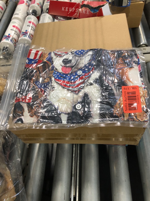 Photo 1 of American Flag Button Up Shirt: 4th of July Tops Patriotic Hawaiian Shirt USA Stars Stripes Short Sleeve Button Down Top