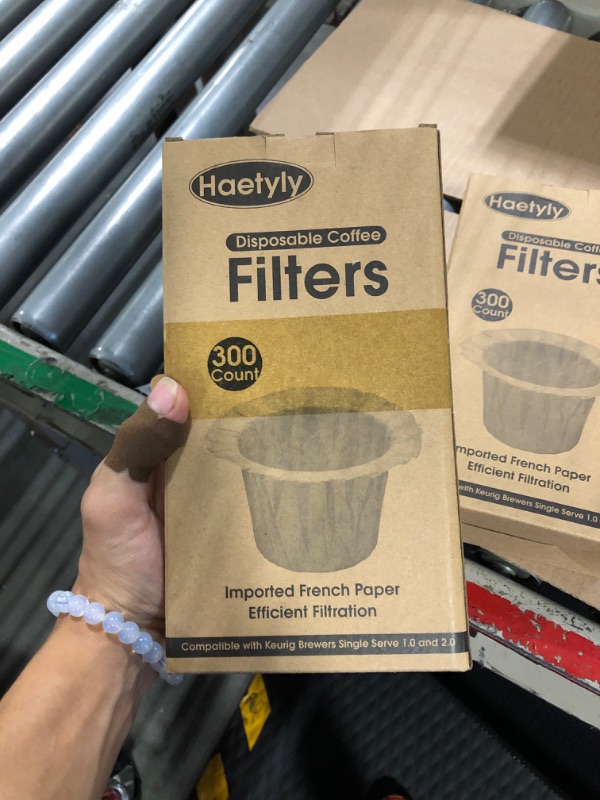 Photo 2 of 300 Disposable Paper Coffee Filters Compatible with Keurig Single Serve 1.0 & 2.0, Fits All Brands Reusable K Cup Filters