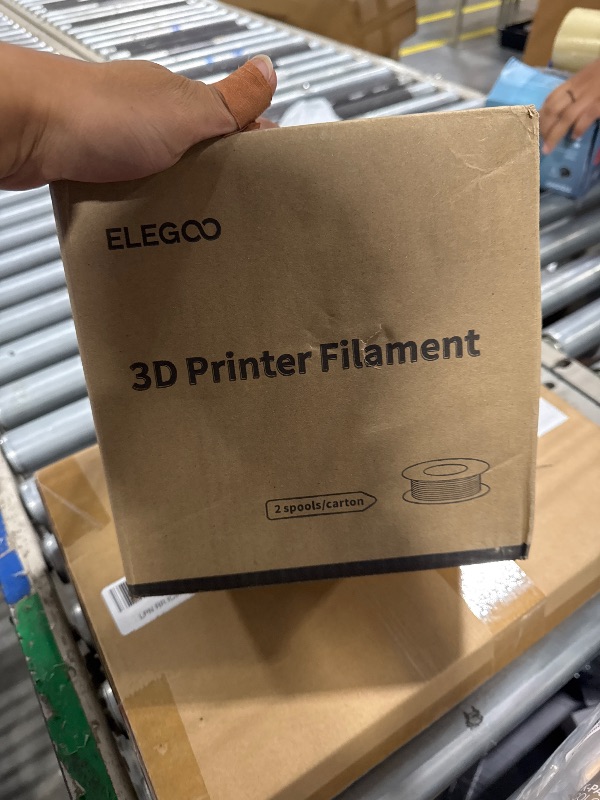 Photo 2 of ***USED*** ELEGOO Matte PLA Filament Matte White 2KG, 1.75mm 3D Printer Filament Dimensional Accuracy +/- 0.02mm, 2pcs 1kg Carboard Spool (2.2lbs) for Most FDM 3D Printers