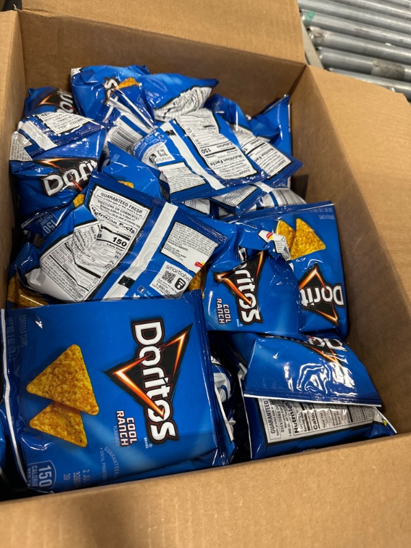 Photo 2 of 40-Pack Doritos Cool Ranch Flavored Tortilla Chips, 1oz Bags **EXP JUL 2 2024 ** 