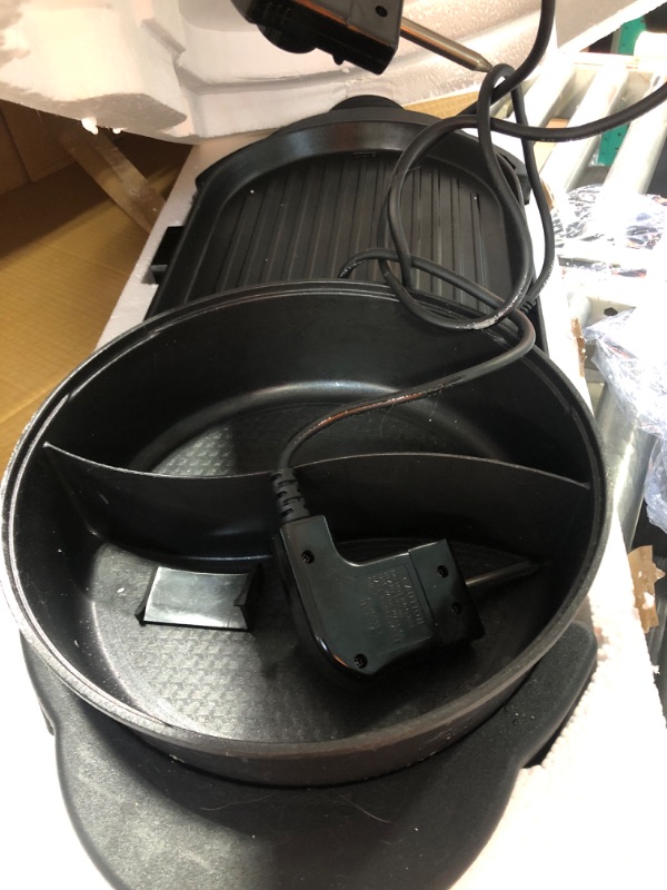 Photo 3 of ****USED**PARTS ONLY***SOLD AS IS NO RETURNS**ALL SALES ARE FINAL** SEAAN Hot Pot with Grill, Korean BBQ Grill Indoor Hotpot Pot Electric Combo, Shabu Shabu Pot with Divider KBBQ Grill Smokeless Non-stick Separate Dual Temperature Control, for 2-12 People