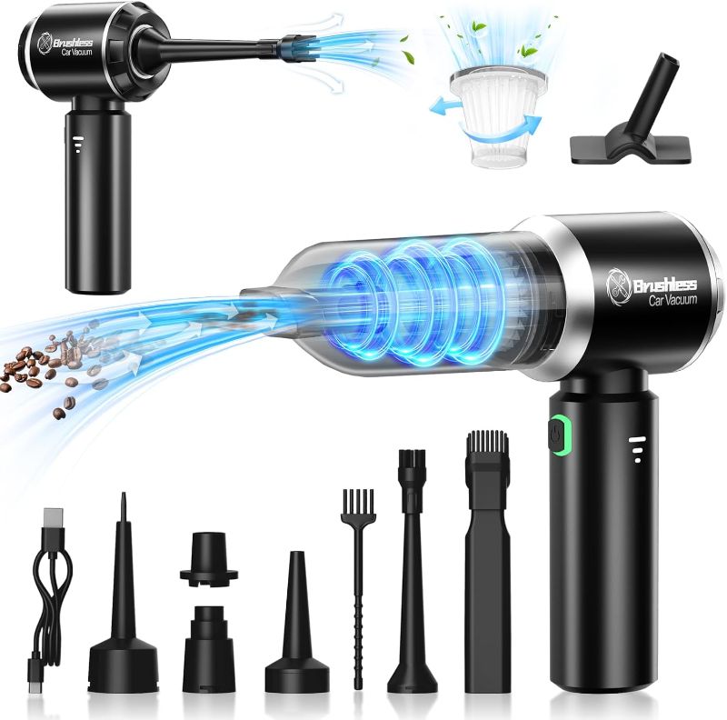 Photo 1 of ***SIMILAR ITEM*** Handheld Vacuum Cordless Car Vacuum Cleaner with Brushless Motor,13500PA High Power Suction Rechargeable Suction Vacuum,4 in 1 Portable Car Accessories for Car,Home,RV Camper  WHITE