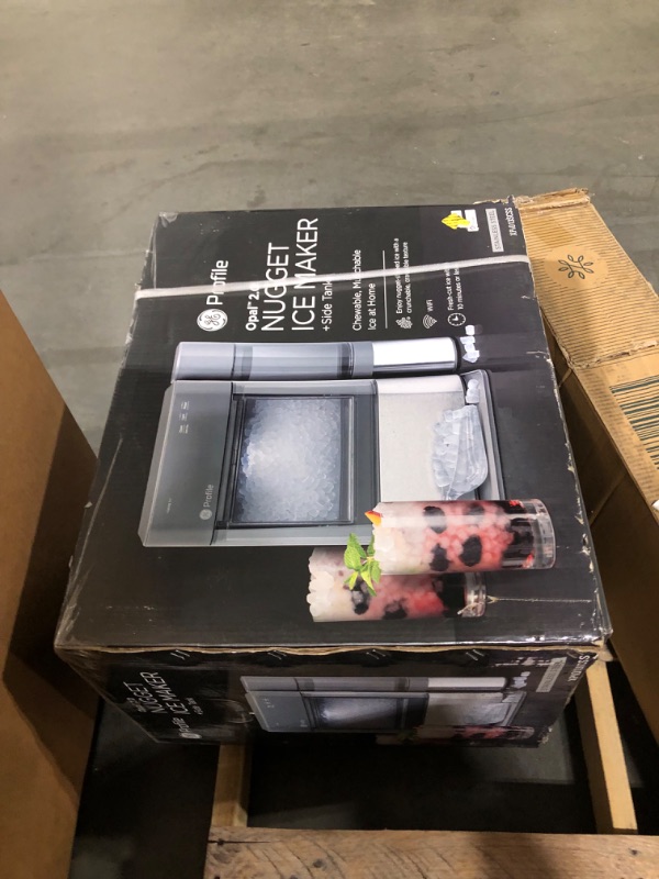 Photo 2 of ***FACTORY SEALED***GE Profile Opal 2.0 with 0.75 Gallon Tank, Chewable Crunchable Countertop Nugget Ice Maker, Scoop included, 38 lbs in 24 hours, Pellet Ice Machine with WiFi & Smart Connected, Stainless Steel Opal 2.0 + Side Tank Stainless Steel