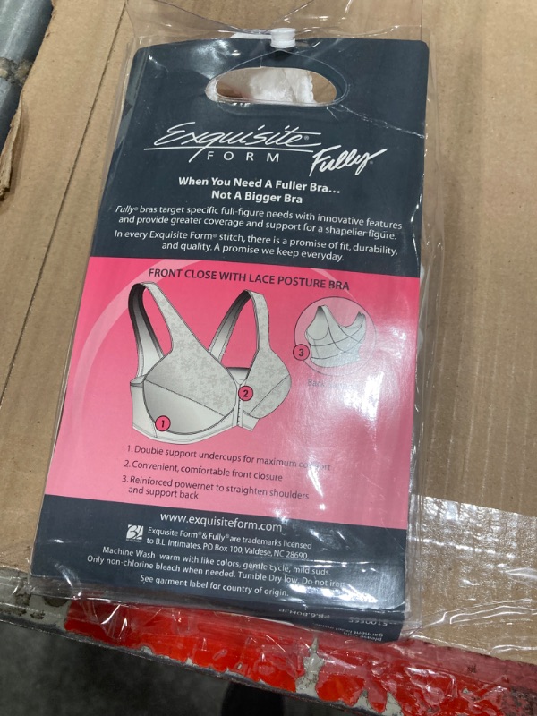 Photo 1 of ****USED** Exquisite Form Fully Women's Front Close Posture Bra With Lace #5100565