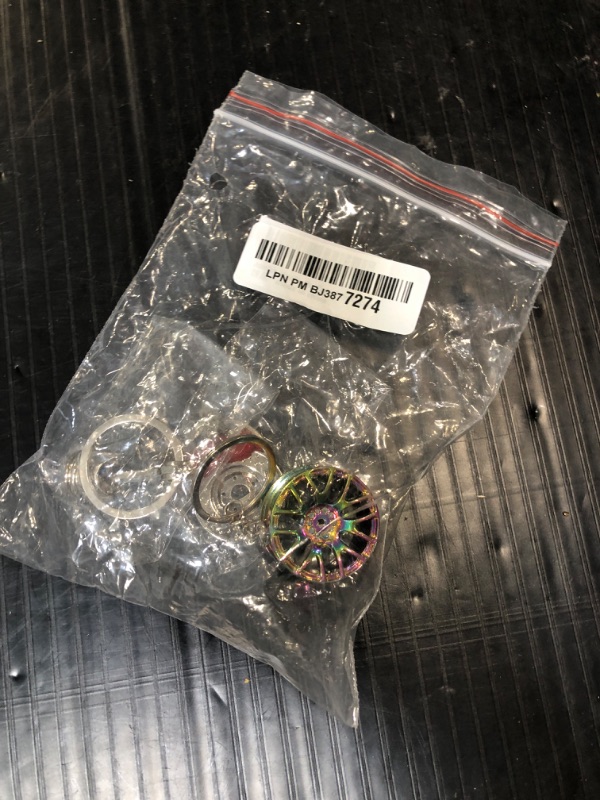 Photo 2 of ***USED***HNYYZL Auto Parts Metal Key Chain, 6 PCS Auto Part Model Keychain Set, Turbo Keychain, Manual Shift Box Keychain, Brake Rotor Keychain, Wheel Tire Rim Keychain, Engine Piston Keychain, Wrench Keychain