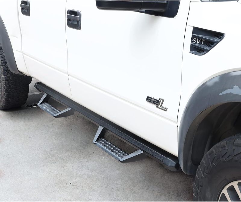 Photo 1 of ****USED** Drop Down Running Boards Compatible with 2005-2023 Toyota Tacoma Double Cab Crew Cab,Dual-Stage Textured Black Powder,3 Inch Nerf Bars Side Step.