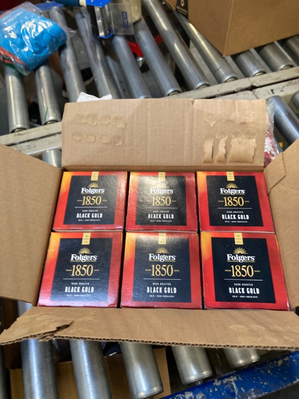 Photo 3 of ****USED** Folgers 1850 Black Gold Dark Roast Coffee, 60 Keurig K-Cup Pods( 6 PACK)