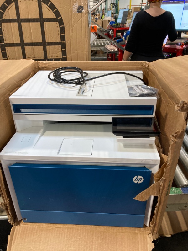 Photo 4 of ***USED***PARTS ONLY****SOLD AS IS***ALL SALES ARE FINAL***NO RETURNS*** HP Color LaserJet Pro MFP 4301fdw Wireless All-in-One Color Laser Printer, Scanner, Copier, Fax, Best-for-Office