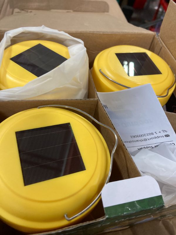 Photo 1 of ****USED***SET OF 3** Wasp Traps Outdoor Hanging, Solar Powered Bee Traps 3 Packs, Yellow Jacket Traps-Carpenter Bee Traps for Outside, Wasp Deterrent Killer Reusable Yellow Jacket Hornet Catcher with LED Lights