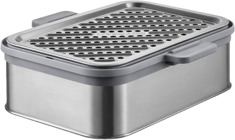 Photo 1 of ***USED***BUYDEEM A501 Stackable Double Tier for Electric Food Steamer, with 18/8 Stainless Steel Tray & Handles, Suitable for G563 One-Touch Vegetable Food Steamer, 11 * 4 Inch