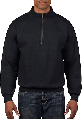 Photo 1 of  Gildan Unisex-Adult Fleece Quarter-Zip Cadet Collar Sweatshirt, Style G18800 MEDIUM
 