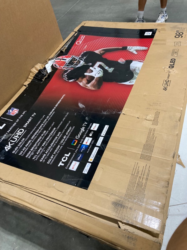 Photo 4 of ***AS IS / NO RETURNS / FINAL SALE**
98-inch Q65 QLED 4K UHD Smart TV with Google TV (98Q651G, 2024 Model) 120Hz/144Hz VRR Refresh Rate, 2.1 Multi-Chanel Audio, Dolby Vision IQ, Dolby Atmos, Game Accelerator 240, Works with Alexa
