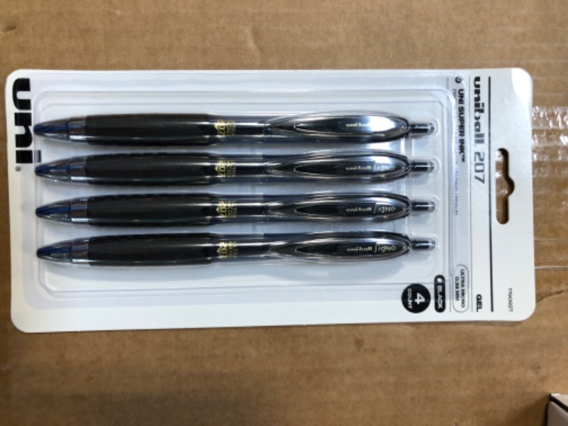 Photo 1 of 
PHOTO NOT EXACT, REFERENCE ONLY  uniball 207 Retractable Gel Pens, Ultra Micro Point (0.38mm), Black