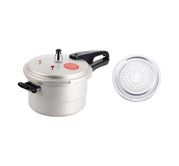 Photo 1 of  it does not have the handler neither the steaming layer*******4 Quart Pressure Cooker, Household Pressure Cooker with Steaming Layer, Explosion Proof Cooking Pot for Gas Stove Electric Ceramic Stove, Suitable for 2-3 Person Use