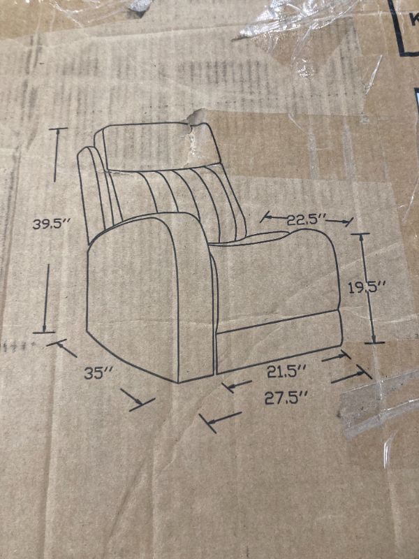 Photo 2 of ** ONLY RIGHT SIDE RECLINER** Thomas Payne Altoona Seismic Series Theater Seating Loveseat Set