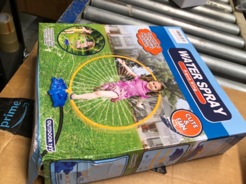 Photo 1 of ***DAMAGE ON THE BOX*** Sprinkler for Kids, Toddler Outdoor Water Kids Toys 3-5, with 46 Rotating Spray Nozzles, Summer Backyard Game, Outside Toys for Ages 4-8, Birthday Boys Girls

