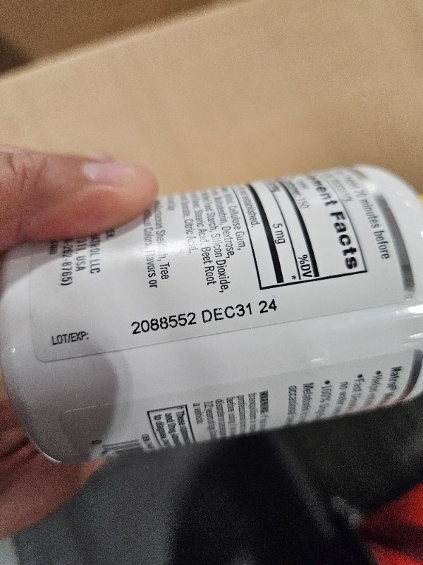 Photo 3 of ***USED***EXPIRES 12/31/24*** Natrol Sleep Melatonin 5mg Fast Dissolve Tablets, Nighttime Sleep Aid for Adults, 150 Strawberry-Flavored Melatonin Tablets, 150 Day Supply Strawberry 150 Count (Pack of 1)