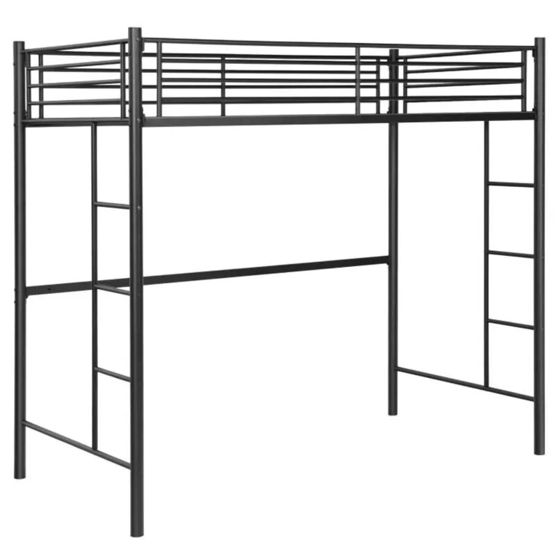 Photo 1 of ***Partial set, incomplete item*** ***Stock photo is a similar item, not exact***Loft Bed Frame with 2 Ladders Full-length Guardrail