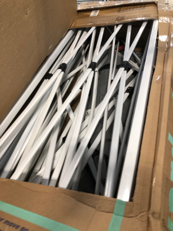 Photo 1 of ***USED***EAGLE PEAK Pop Up Canopy Tent with Wheeled Carry Bag, 8 Stakes, 4 Ropes, 4 Weight Bags, Easy Set Up Tent Canopy, 12x12 ft, 144sqft of Shade, White