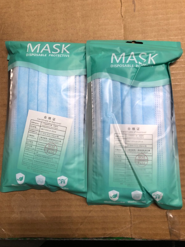 Photo 3 of  2 PACKET Disposable Earloop Face Mask