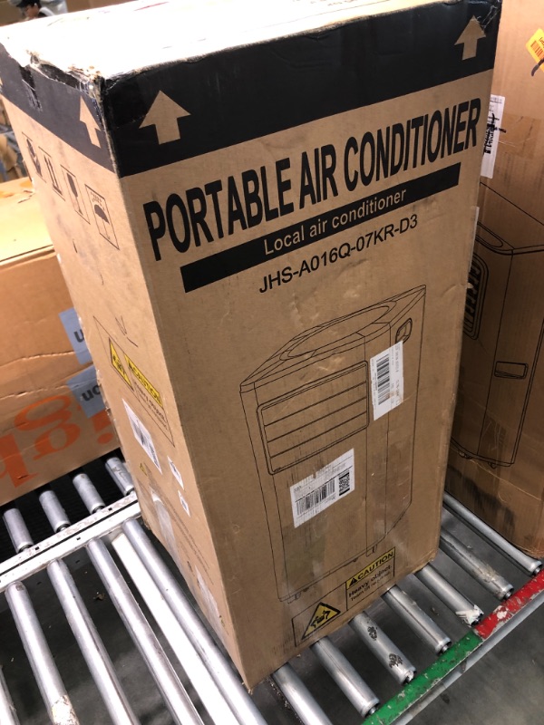 Photo 2 of 12,000 BTU Portable Air Conditioner Cools Up to 500 Sq.Ft, 3-IN-1 Energy Efficient Portable AC Unit with Remote Control & Installation Kits for Large Room, Campervan, Office, Temporary Space