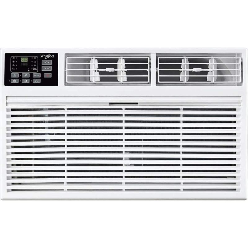 Photo 1 of 14,000 BTU (DOE) 230-Volt Through-the-Wall Air Conditioner with Cools 700 Sq. Ft. with Heater with Remote in White
